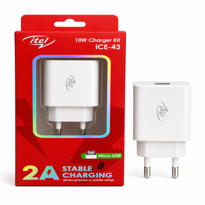 Itel ICE-43 10W Type-B Charger Kit with Cable