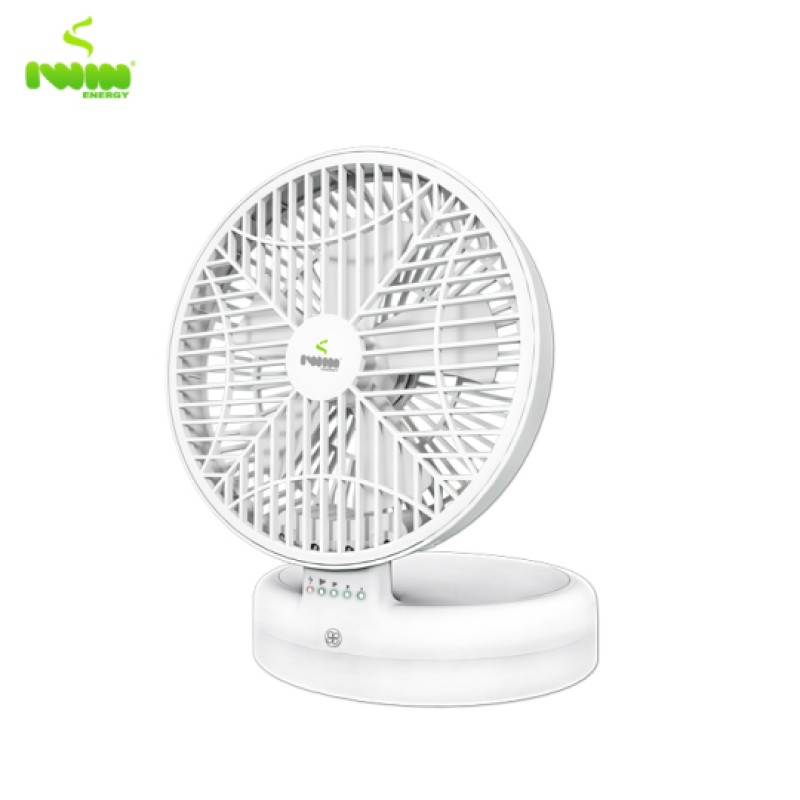 IWIN Rechargeable Foldable Table & Wall Mounted Fan 8 Inch IW8038-C